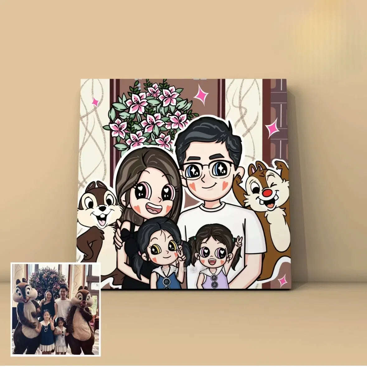 Cuadro personalizado DIY FAMILIAR: ponga risas en el marco de la imagen: dáselo a los padres, registre los momentos lindos de los niños, significado conmemorativo